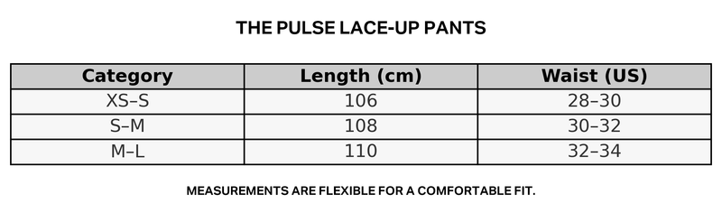 Pulse Lace-Up Pants – Black