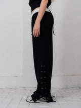 Pulse Lace-Up Pants – Black