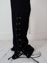 Pulse Lace-Up Pants – Black